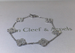 Full Diamond Luxury Diamond Jewelry Sweet Alhambra Bracelet 6 Motifs White Gold