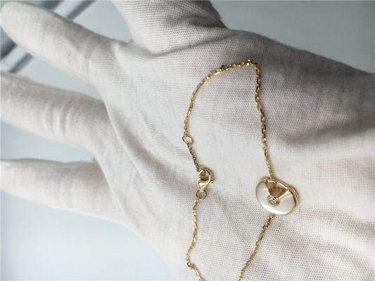 Браслет Amulette ювелирных изделий золота модели XS роскошный установил с гениальным - отрезанный диамант