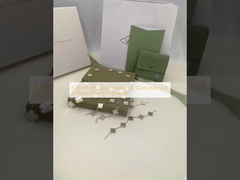 5 браслет золота мотивов 18K ПРОТИВ браслета диамантов VCA винтажного Альгамбра