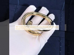 18K подняло модель размера 17 браслета ООН Clou Juste яруса автомобиля золота большая для женщин
