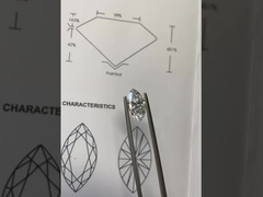 Выращенный в лаборатории бриллиант маркиз VVS-VS D-F цвета, сертифицирован IGI