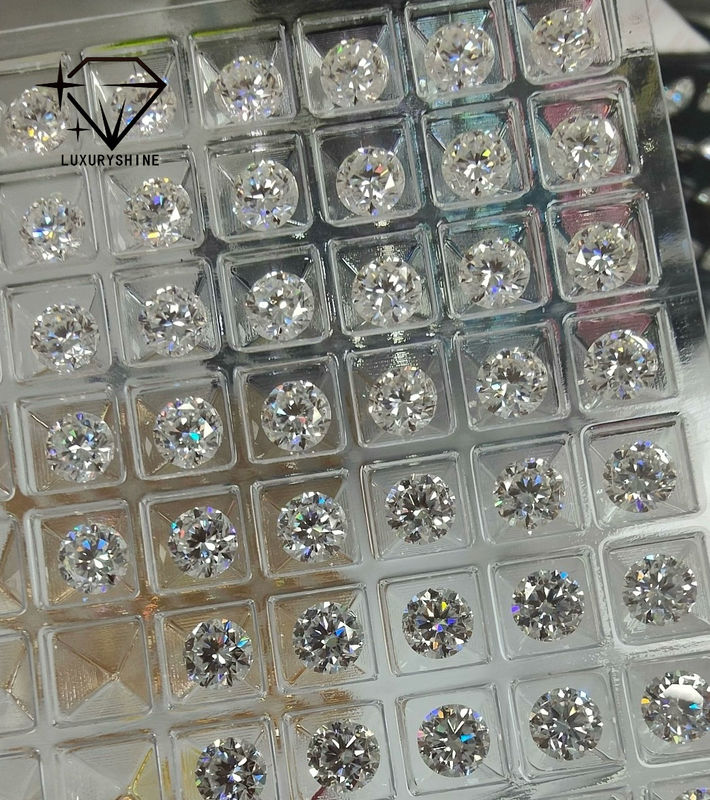 Качество LuxuryShine VS1 Лабораторный бриллиант 1 карат 2 карата 3 карата 4 карата 5 карат Круглая огранка Белый Отличная огранка Сертификат IGI фабрика