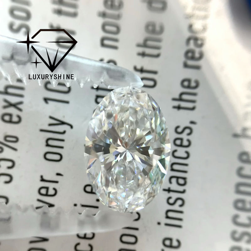 Качество LuxuryShine 0.1-10CT VS2 Лабораторно выращенный бриллиант D-F Цвет Белый овальный Отличный рез с сертификатом IGI 3EX Резанные камни оптом фабрика