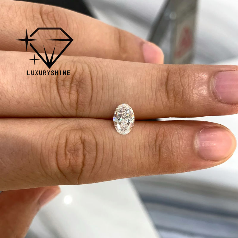 Качество LuxuryShine 0.1-10CT VS2 Лабораторно выращенный бриллиант D-F Цвет Белый овальный Отличный рез с сертификатом IGI 3EX Резанные камни оптом фабрика