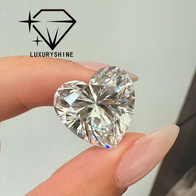Качество LuxuryShine VVS2 Белый Сердце Превосходная огранка Выращенный в лаборатории бриллиант 1CT 2CT 3CT 4CT 5CT Поддержка специальной настройки фабрика