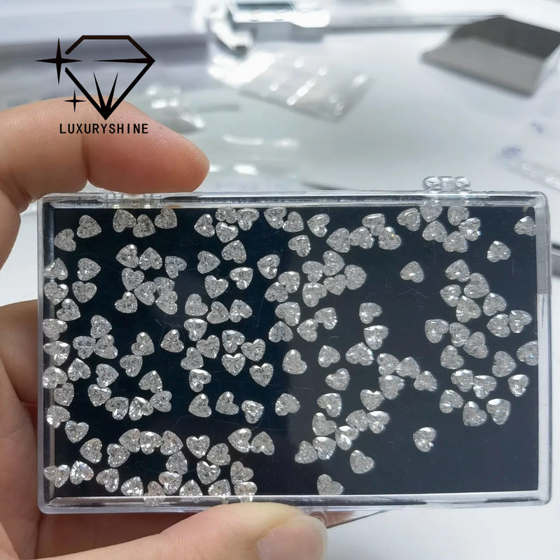 Качество LuxuryShine VS2 Heart Excellent Cut Lab Grown Diamond Реальные бриллианты и свадебные ювелирные изделия и ювелирные изделия на заказ фабрика