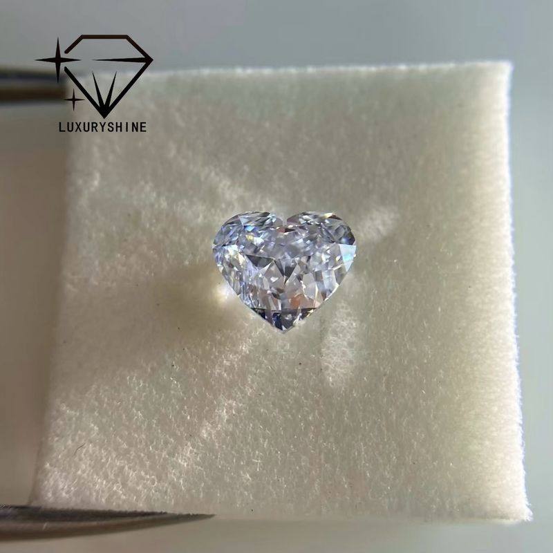 Качество LuxuryShine VVS1-VS2 Heart Excellent Cut Lab Grown Diamond Real Diamonds & Wedding Jewelry & Customized Jewelry Support Special Customization фабрика