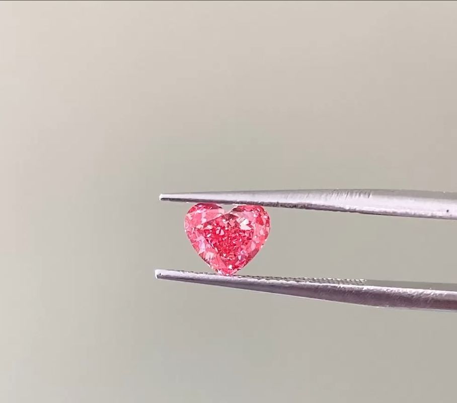 Качество LuxuryShine Fancy Pink / Fancy Intense Pink / Fancy Vivid Pink Heart Cut Lab Grown Diamond VVS-VS1 Real Diamonds & Wedding Jewelry & Customized Jewelry фабрика
