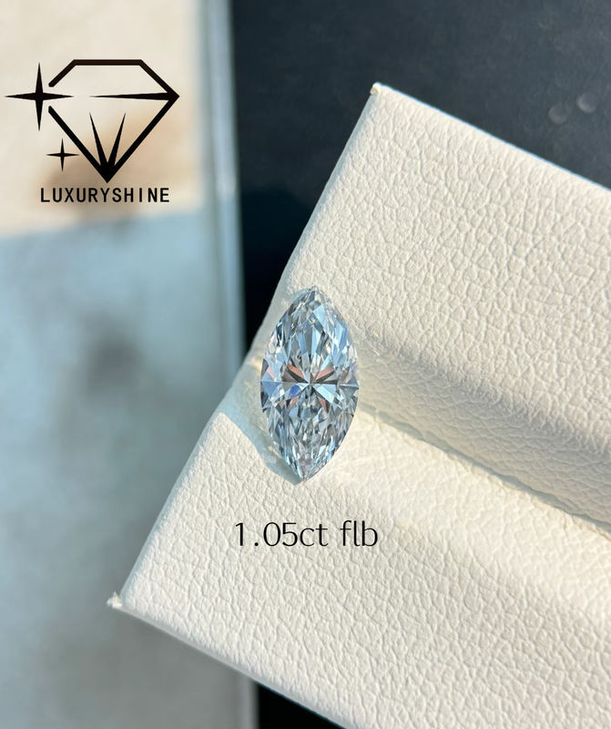 Качество LuxuryShine VVS2 Marquise Форма 0.3-15ct Лабораторно выращенный бриллиант D-F Цвет 3EX Резанные камни с сертификатом IGI Настоящий бриллиант фабрика