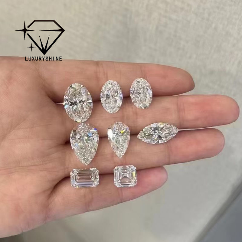 Качество LuxuryShine VVS-VS Ашер Лабораторный Бриллиант 0.1-10CT D-F цвета белый бриллиант с сертификатом IGI 3EX огранки фабрика