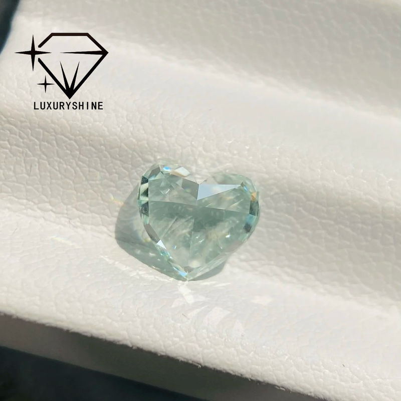 Качество LuxuryShine Розовый / Желтый / Зеленый Лабораторный вырез сердца выращенный бриллиант VVS-VS Настоящие бриллианты и свадебные украшения и ювелирные изделия на заказ фабрика