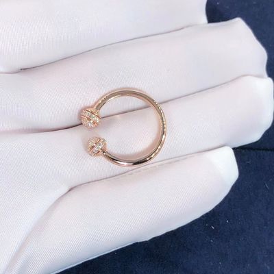 Качество Кольцо с бриллиантом круга владению Piaget женщин открытое приблизительно 0,34 Ct фабрика