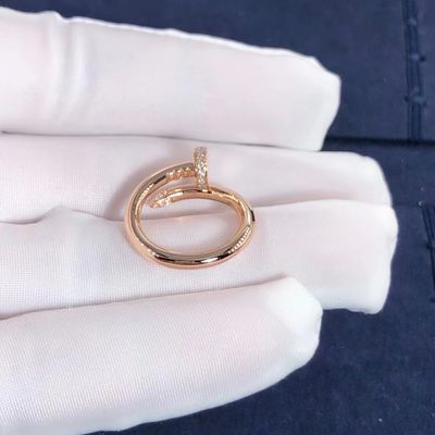 Качество Золото белизны желтого золота кольца ООН Clou Cartier Juste подняло золото и реальные диаманты фабрика