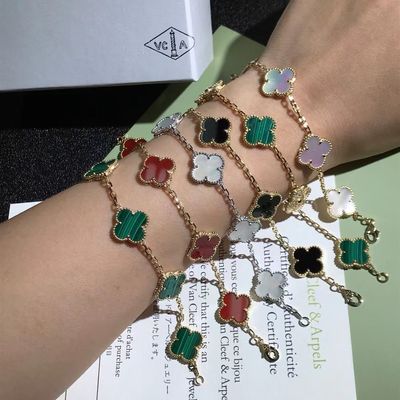 Качество 18K золото Золото персонализированное годом сбора винограда Браслет Van Cleef & Arpels фабрика