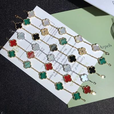 Качество 18K золото Золото персонализированное годом сбора винограда Браслет Van Cleef & Arpels фабрика