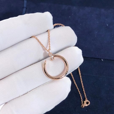 Ожерелье ООН Clou Cartier Juste реальное ПРОТИВ ожерелья золота диамантов 18K