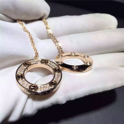 Качество Золото ожерелья 18K любов желтое, вымощает бриллиантовое колье B7058400 фабрика