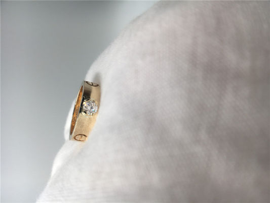 Качество Гениальный - отрезанное золото N4250100 кольца 18K пасьянса любов диаманта желтое фабрика