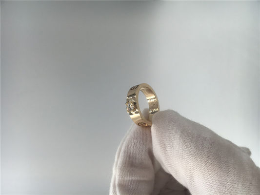 Качество Гениальный - отрезанное золото N4250100 кольца 18K пасьянса любов диаманта желтое фабрика