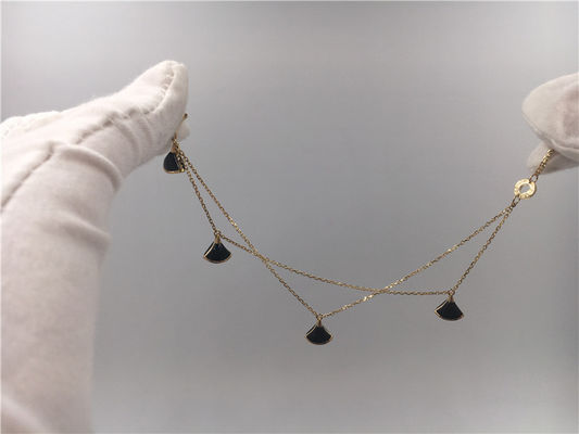 Качество женщины браслета дивы Luxury желтого золота 18K черные с матерью жемчуга фабрика