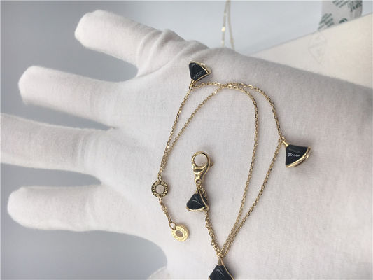 Качество женщины браслета дивы Luxury желтого золота 18K черные с матерью жемчуга фабрика