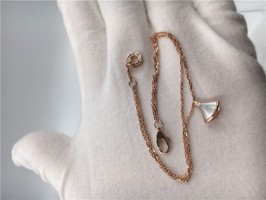 Качество Белый привесной роскошный браслет 18K ювелирных изделий ювелирных изделий поднял золото с белой матерью жемчуга фабрика