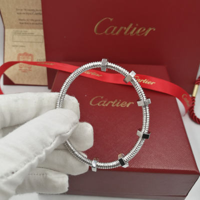 Качество Золото браслета 18K стиля ювелирных изделий верхнего сегмента B6049617 изготовленное на заказ белое фабрика