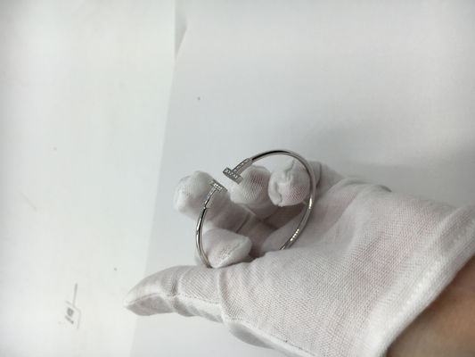 Качество Золото ювелирных изделий золота браслета 18K провода t белое с круглыми гениальными диамантами фабрика