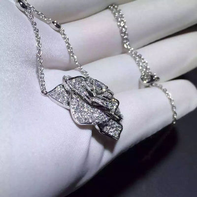 Качество Piaget подняло шкентель с цепью золота 18k, бриллиантовым колье Piaget женщин фабрика