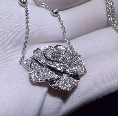 Качество Piaget подняло шкентель с цепью золота 18k, бриллиантовым колье Piaget женщин фабрика