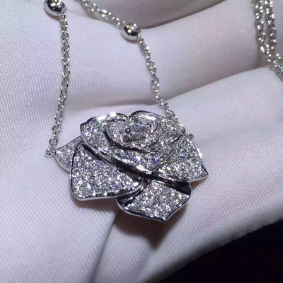 Качество Piaget подняло шкентель с цепью золота 18k, бриллиантовым колье Piaget женщин фабрика