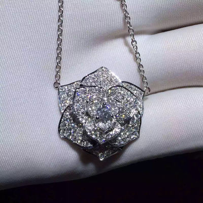 Качество Piaget подняло шкентель с цепью золота 18k, бриллиантовым колье Piaget женщин фабрика