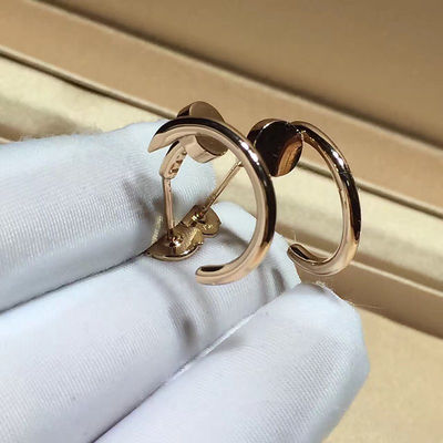 Качество Серьги ногтя верхнего сегмента, золото серег 18K Роза ООН Clou Juste фабрика