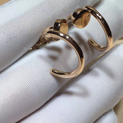 Качество Серьги ногтя верхнего сегмента, золото серег 18K Роза ООН Clou Juste фабрика