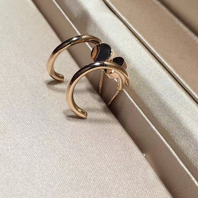 Качество Серьги ногтя верхнего сегмента, золото серег 18K Роза ООН Clou Juste фабрика