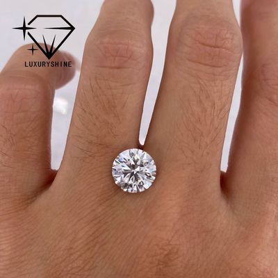 Качество LuxuryShine VS2 Круглый Лабораторный Бриллиант 1CT 2CT 3CT 4CT 5CT D-F Цвет Белый Бриллиант с Сертификатом IGI фабрика