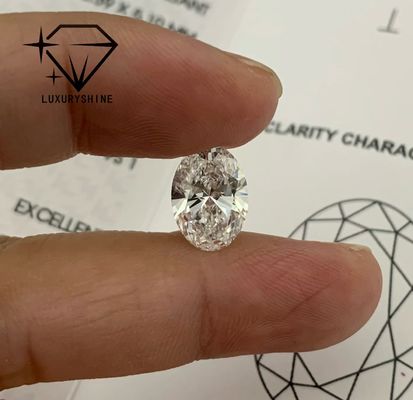 Качество LuxuryShine Отличная огранка лабораторно выращенного бриллианта D-F цвета, белый овал 0,1-10 карат VS1 с сертификатом IGI, огранка 3EX фабрика