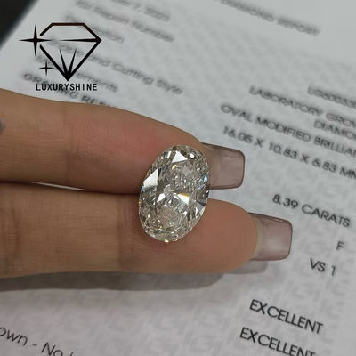 Качество LuxuryShine Отличная огранка лабораторно выращенного бриллианта D-F цвета, белый овал 0,1-10 карат VS1 с сертификатом IGI, огранка 3EX фабрика