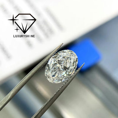 Качество LuxuryShine 0.1-10CT VS2 Лабораторно выращенный бриллиант D-F Цвет Белый овальный Отличный рез с сертификатом IGI 3EX Резанные камни оптом фабрика