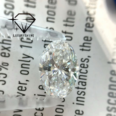 Качество LuxuryShine 0.1-10CT VS2 Лабораторно выращенный бриллиант D-F Цвет Белый овальный Отличный рез с сертификатом IGI 3EX Резанные камни оптом фабрика