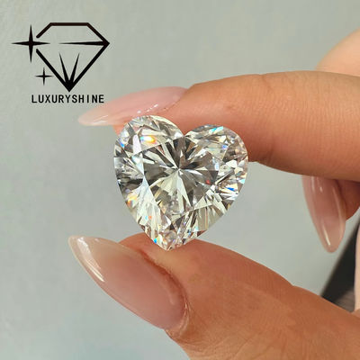 Качество LuxuryShine VS1 Белый Сердце Превосходная огранка Выращенный в лаборатории бриллиант 1CT 2CT 3CT 4CT 5CT Поддержка специальной настройки фабрика