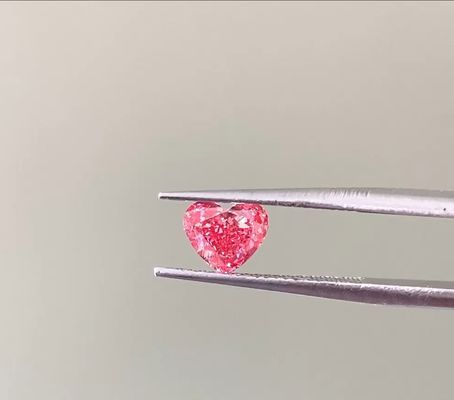 Качество LuxuryShine Fancy Pink / Fancy Intense Pink / Fancy Vivid Pink Heart Cut Lab Grown Diamond VVS-VS1 Real Diamonds & Wedding Jewelry & Customized Jewelry фабрика