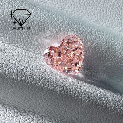 Качество LuxuryShine Fancy Pink / Fancy Intense Pink / Fancy Vivid Pink Heart Cut Lab Grown Diamond VVS-VS1 Real Diamonds & Wedding Jewelry & Customized Jewelry фабрика