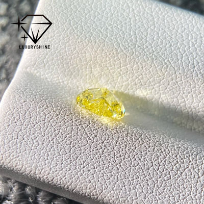 Качество LuxuryShine VS1 Лабораторно выращенный бриллиант красивая желтая форма сердца 1CT 2CT 3CT 4CT 5CT Настоящие бриллианты с сертификатом IGI фабрика