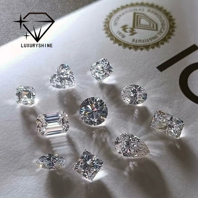 Качество LuxuryShine VVS-VS Ашер Лабораторный Бриллиант 0.1-10CT D-F цвета белый бриллиант с сертификатом IGI 3EX огранки фабрика