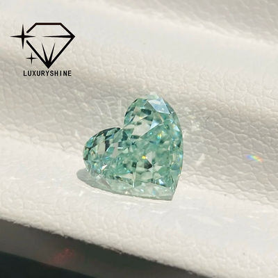 Качество LuxuryShine Розовый / Желтый / Зеленый Лабораторный вырез сердца выращенный бриллиант VVS-VS Настоящие бриллианты и свадебные украшения и ювелирные изделия на заказ фабрика