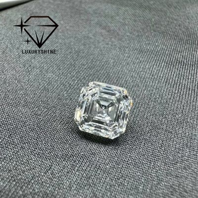 Качество LuxuryShine VVS-VS 0.1-10CT Asscher Shape Lab Выросший бриллиант D-F Цвет белый бриллиант с сертификатом IGI 3EX Резанные камни фабрика