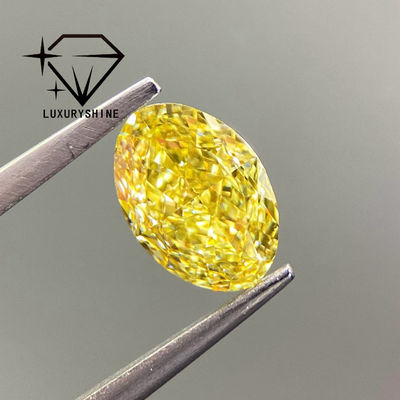 Качество LuxuryShine VVS-VS Фантазийный Желтый/Светло-Желтый/Фантазийный Интенсивный/Ярко-Желтый Лабораторно Выращенный Бриллиант 1CT 2CT 3CT 4CT 5CT Овал Отличная огранка с сертификатом и индивидуальными ювелирными изделиями фабрика