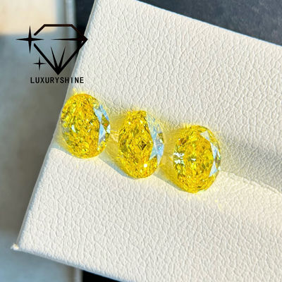 Качество LuxuryShine VVS-VS Фантазийный Желтый/Светло-Желтый/Фантазийный Интенсивный/Ярко-Желтый Лабораторно Выращенный Бриллиант 1CT 2CT 3CT 4CT 5CT Овал Отличная огранка с сертификатом и индивидуальными ювелирными изделиями фабрика