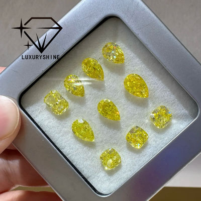 Качество LuxuryShine VVS-VS Фантазийный Желтый/Светло-Желтый/Фантазийный Интенсивный/Ярко-Желтый Лабораторно Выращенный Бриллиант 1CT 2CT 3CT 4CT 5CT Овал Отличная огранка с сертификатом и индивидуальными ювелирными изделиями фабрика